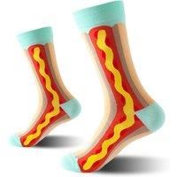 Novelty Fun Colourful Pattern Socks In 5 Designs And 2 Options - Black