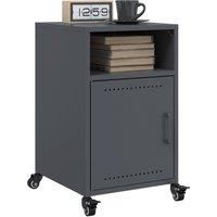 Bedside Cabinets 2 pcs Anthracite 36x39x59 cm Steel