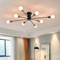 8 Lights Semi Flush Mount Pendant Light