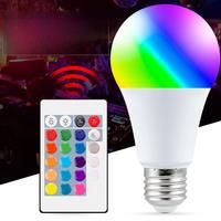E27 LED RGB Light Bulb Smart Control Lamp Ceiling Chandeliers RGBW White Dimmable Colorful Changing