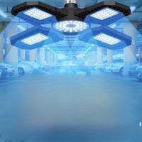 LED Garage Lamp 220V Floodlight E27 Light Bulb 200W 300W 400W Industrial Lighting Folding Warehouse