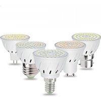 LED E27 Lamp GU10 Spotlight Bulb E14 Warm White Light B22 LED Bulb AC 220240V For Home Living Room