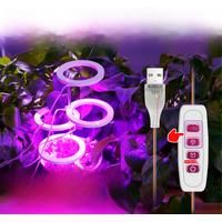 LED Grow Light Full Spectrum Phytolamp Indoor Plant Lamp Hydroponics Flower Seeds Cultivation Growing Light With Timing Function