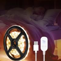 DC5V USB LED Strip Lights PIR Motion Sensor Led Tape Christmas Decoration Lamp Stairs Wardrobe