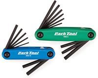 Park Tool FWS-2 Fold-Up Wrench Set Tool,Blue/Green