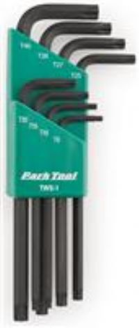 Park Tool TWS-1 L-Shaped Torx Compatible Wrench Set Tool ,Black