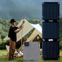 800W Solar Folding Panel Portable Bag USB+DC Output Solar Charger Outdoor Power Supply for Home