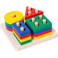 Kids' Wooden Colourful Shape Stacking Blocks - 4 Options!