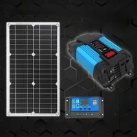 6000W Solar Inverter Solar Panel System DC 12V To AC 110V-220V Solar Improved Sine Wave Converter