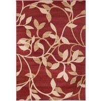 Livabliss Rouvrel Abstract Rug - Area Rugs Living Room 200x290 cm, Dining Room, Lounge, Kitchen, Bedroom - Modern Marble Large Rug, Soft Luxurious Easy Care Medium Pile, Burgundy, Beige, Brown