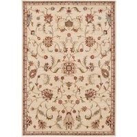 Livabliss Oissy Vintage Rug - Area Rugs Living Room 160x230 cm, Dining Floor, Kitchen, Traditional Multicoloured Boho Style, Easy Care Pile, Bohemian Large Rug, Beige, Brown, Red, Black