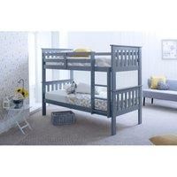 Carra Grey Bunk Bed and Pocket Mattresses