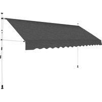 Manual Retractable Awning 400 cm Anthracite