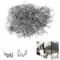 400pcs 0.8mm Hot Staples Car Bumper Flat Stapler Repair Wave Welding Nails Automotive Body Work