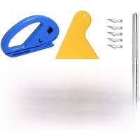 Car Film Wrap Tool Kit Vinyl Spatula Vinyl Scraper Cutter for Vehicle Window Tint Car Accessories