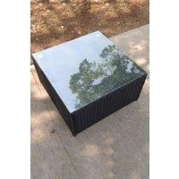 Square Rattan Coffee Tea Side Table