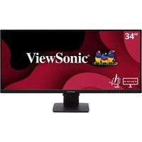 ViewSonic VA3456-MHDJ 34-inch WQHD Monitor with SuperClear IPS, HDR400 Ready, Adaptive Sync, Ergonomic Stand, Dual Integrated Speakers, 2x HDMI, DisplayPort, for Work, Study and Entertainment at Home