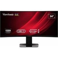 Viewsonic VG3419C 34" WQHD 3440 x 1440 21:9 SuperClear® VA curve monitor, 3 sides frameless, HDMI, DisplayPort, USB type C(65W), USB ports, RJ45, speakers, HAS stand