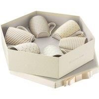 Belleek Living Geometric Pastels 6 Mugs in Hexagonal Box