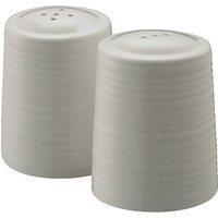 Belleek Living 7973 Ripple Salt & Pepper Set, Ceramic White