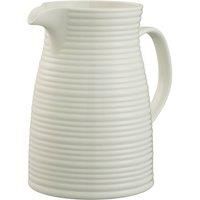 Belleek Pottery Ripple Jug, Ceramic, White, 12.5 x 12.5 x 17.7 cm