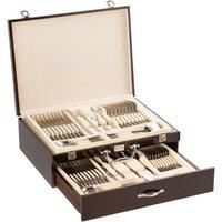 Belleek Living Occasions 72 Piece Cutlery Set Black Wooden Canteen