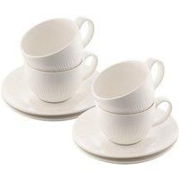'Erne' Teacup & Saucer Set of 4