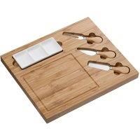 Belleek Living Cheese Board & Cheese Knife Set in Light Brown