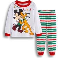Kids Cartoon Mouse Long Sleeve Pyjamas - 6 Designs! - Red