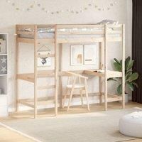 Loft Bed without Mattress 80x200 cm Solid Wood Pine