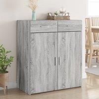 Sideboard Grey Sonoma 80x42.5x93 cm Engineered Wood