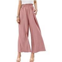 Casual Summer Wide Leg Trousers - 5 Colours & 5 Sizes! - Purple