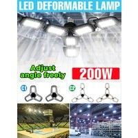 LED E27/E26 Garage Light Bulb AC220V Ceiling Lamp 110V Spotlight 50W 80W 100W 200W For Home Warehouse Workshop Basement Lighting