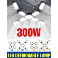 300W LED Light Bulb E27/E26 Garage Lamp AC220V Foldable Deformation Spotlight 110V For Home Basement Warehouse Workshop Lighting