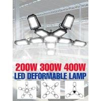 400W LED Bulb E27/E26 Garage Lamp AC 220V Spotlights Deformable Folding Ceiling Light 110V For Home Warehouse Workshop Basement
