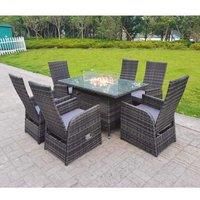 Reclining Chair Fire Pit Oblong Table