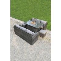 Fire Pit Dining Table Sofa Set