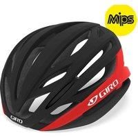 Giro Unisex's Syntax MIPS Road Helmet, Matte Black/Bright, Small/51-55 cm