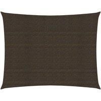 Sunshade Sail 160 g/m Brown 2.5x4 m HDPE