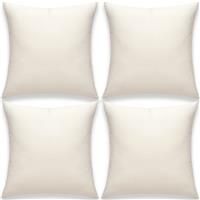 Yonous Cushion Covers, Soft Premium 4, White, 16 x 16 40 x 40 cm