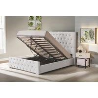 Grey New Rio Ottoman Bed W/ Optional Mattress - 2 Sizes
