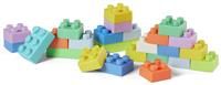 INFANTINO Super Soft Building Blocks, Easy-to-Hold for Babies & Toddlers, BPA-Free, Multi-Coloured, 25-Piece Set, 315104, Multicolored