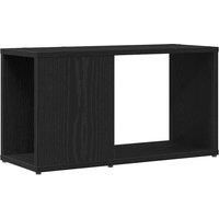 TV Cabinet Black Oak 60x24x32 cm Engineered Wood