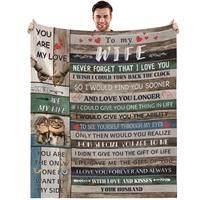 Bold And Brash Gifts for Wife, To My Wife Blanket from Husband, 60x80
