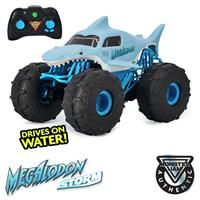 Monster Jam 6056227 - Official Megalodon STORM All-Terrain Remote Control Monster Truck, 1:15 Scale