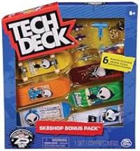 Tech Deck Fingerboard Assorted 6 Piece Sk8shop Bonus Pack