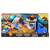 Monster Jam Official 2-in-1 Transforming Hauler Playset with Exclusive 1:64 Scale El Toro Loco Die-Cast Monster Truck