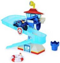 PAW PATROL 6060970 Adventure Bay Playset with Light-up Chase Vehicle, Bath Toy for Kids Aged 3 and up