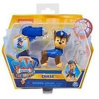 Paw Patrol, Movie Collectible Chase Action Figure with Clip-on Backpack and 2 Projectiles, Kids’ Toys for Ages 3 and up