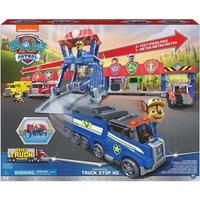 PAW Patrol Big Truck Pups, Truck Stop HQ, 91.4-cm-wide Transforming Playset, Action Figures, Toy Cars, Lights and Sounds, Kids Toys for Ages 3 and up